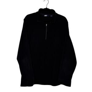 Lands’ End Women’s 2X Black Quarter Zip Fleece